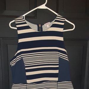 Pixley striped fit and flare dress